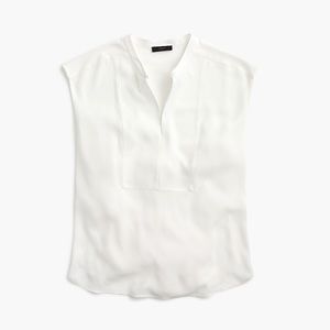 JCREW Cap Sleeve Drapey Top